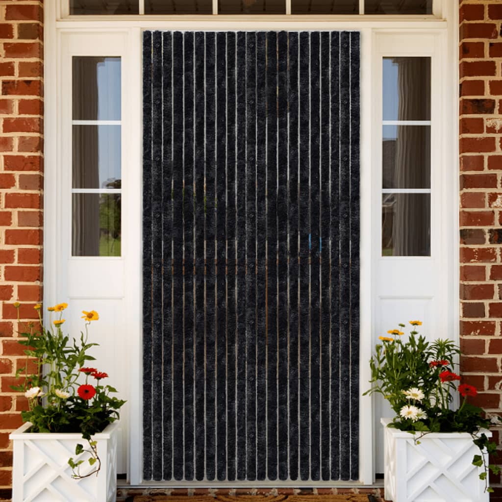 Insect Curtain Anthracite 90x220 cm Chenille - OLBRIT