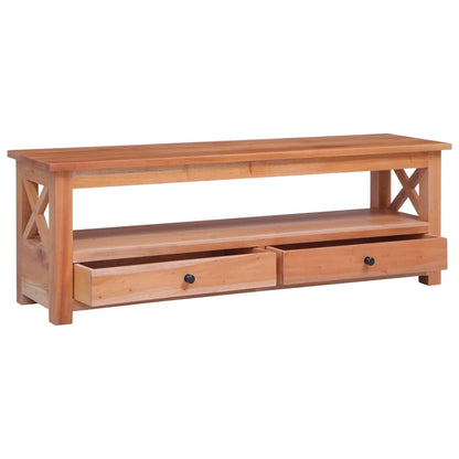TV Cabinet 120x30x40 cm Solid Mahogany Wood - OLBRIT