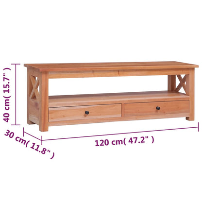 TV Cabinet 120x30x40 cm Solid Mahogany Wood - OLBRIT