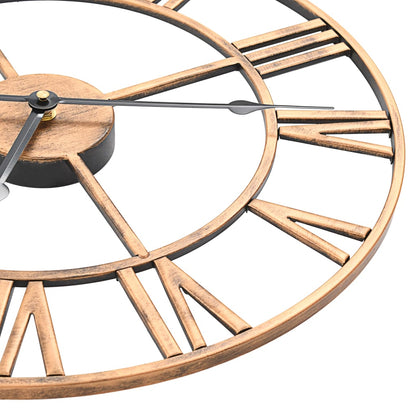 Wall Clock Metal 40 cm Golden - OLBRIT