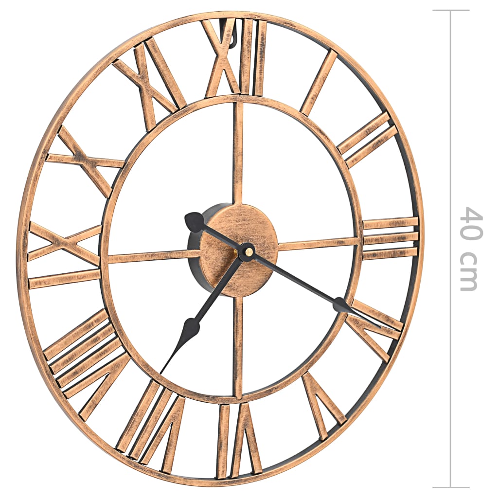 Wall Clock Metal 40 cm Golden - OLBRIT