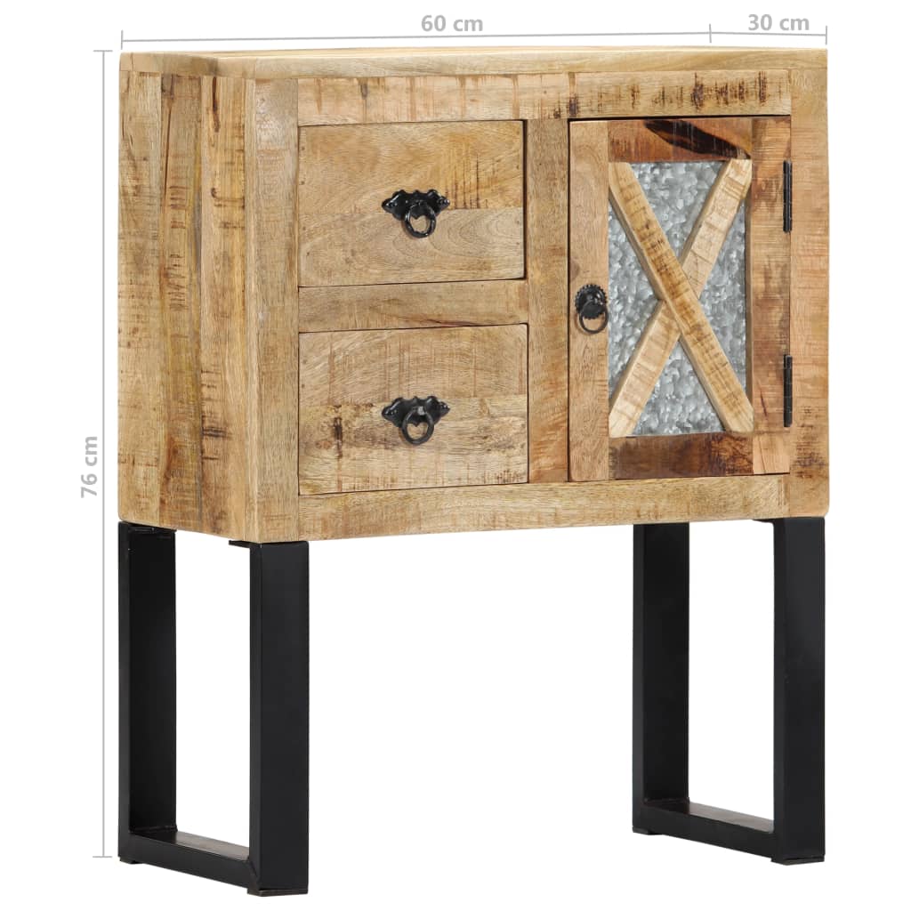 Sideboard 60x30x76 cm Solid Mango Wood - OLBRIT