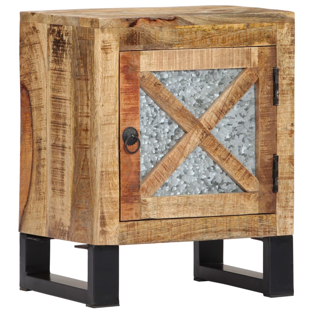 Bedside Cabinet 40x30x50 cm Solid Mango Wood - OLBRIT
