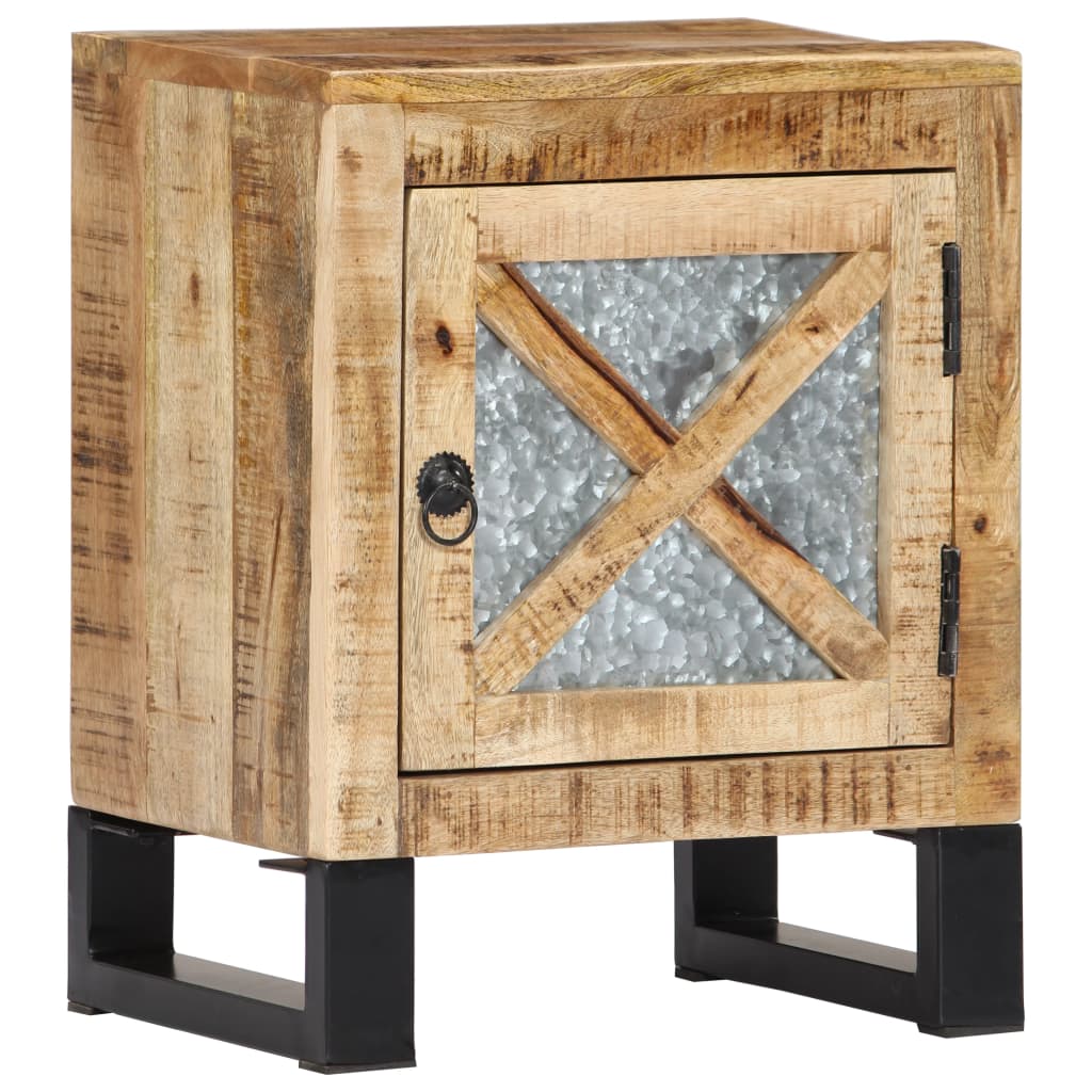 Bedside Cabinet 40x30x50 cm Solid Mango Wood - OLBRIT