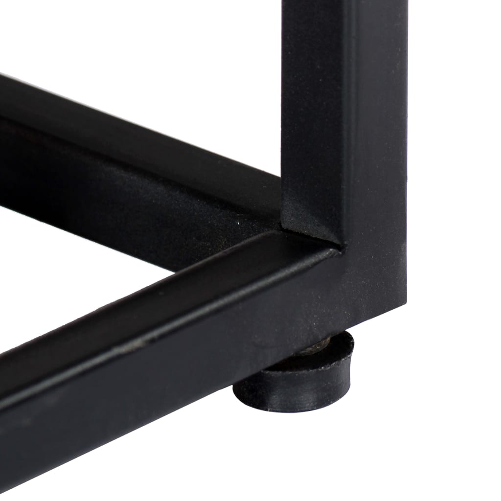 Bedside Cabinet 40x30x50 cm Solid Reclaimed Wood and Steel - OLBRIT