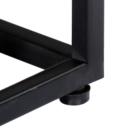 Bedside Cabinet 40x30x50 cm Solid Reclaimed Wood and Steel - OLBRIT