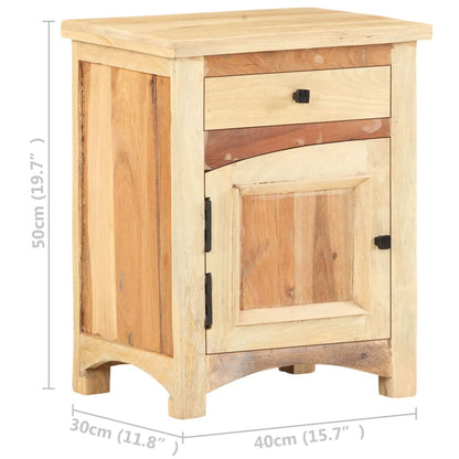 Bedside Cabinet 40x30x50 cm Solid Reclaimed Wood - OLBRIT