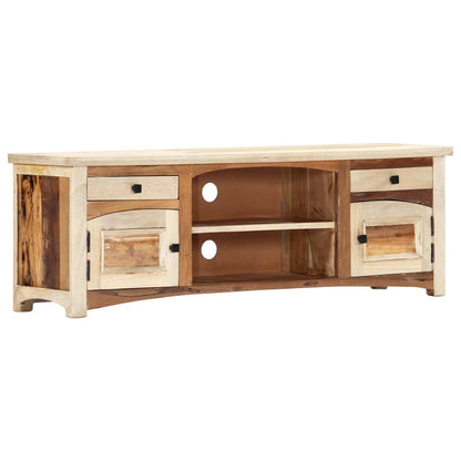 TV Cabinet 120x30x40 cm Solid Reclaimed Wood - OLBRIT