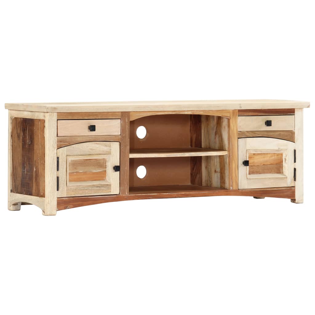 TV Cabinet 120x30x40 cm Solid Reclaimed Wood - OLBRIT