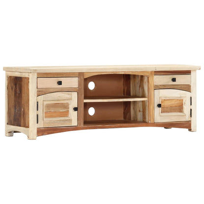 TV Cabinet 120x30x40 cm Solid Reclaimed Wood - OLBRIT