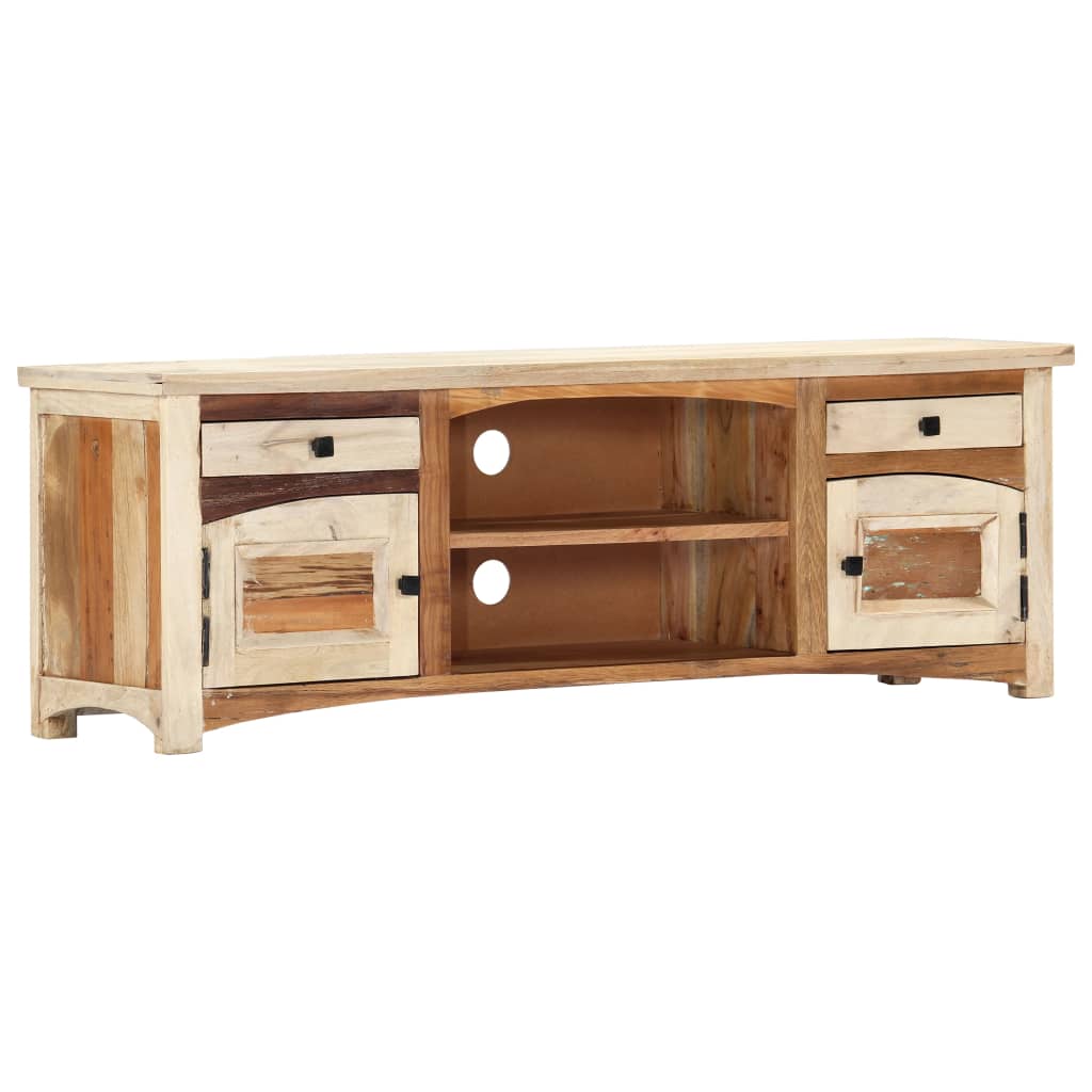 TV Cabinet 120x30x40 cm Solid Reclaimed Wood - OLBRIT