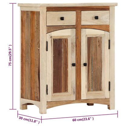 Side Cabinet 60x30x75 cm Solid Reclaimed Wood - OLBRIT