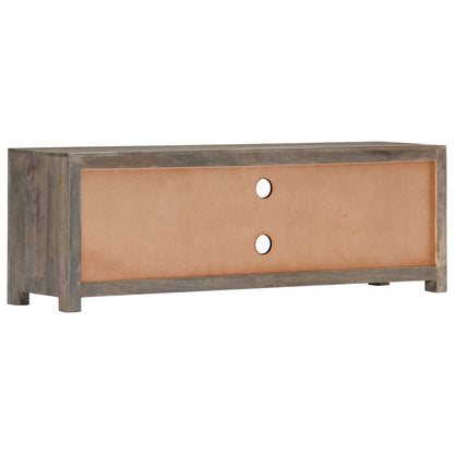 TV Cabinet Grey 120x30x40 cm Solid Mango Wood - OLBRIT