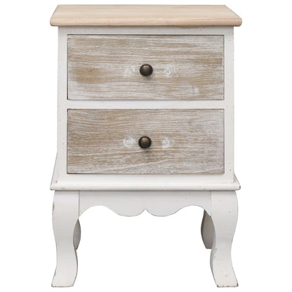 Bedside Cabinet 35x30x50 cm Paulownia Wood - OLBRIT