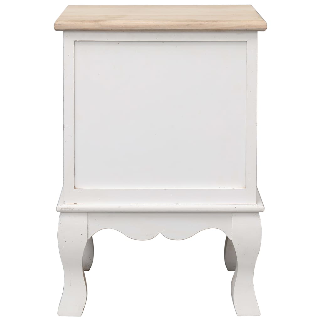 Bedside Cabinet 35x30x50 cm Paulownia Wood - OLBRIT