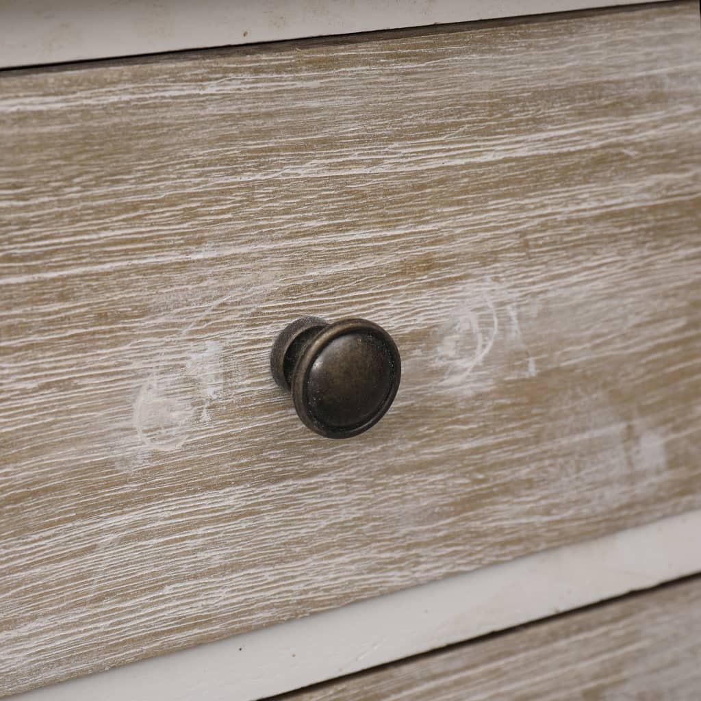 Bedside Cabinet 35x30x50 cm Paulownia Wood - OLBRIT