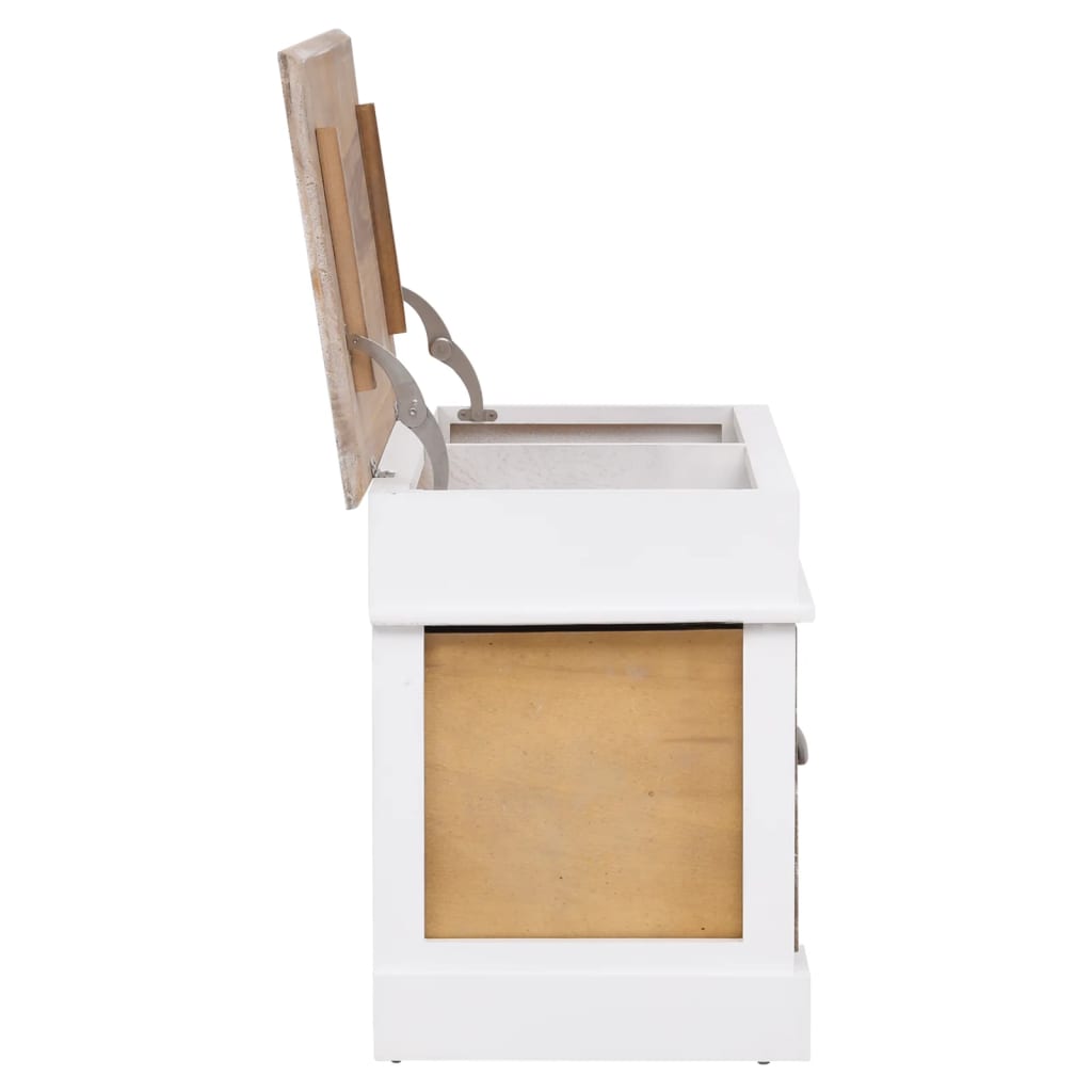 Hall Bench 70x35x45 cm Paulownia Wood - OLBRIT