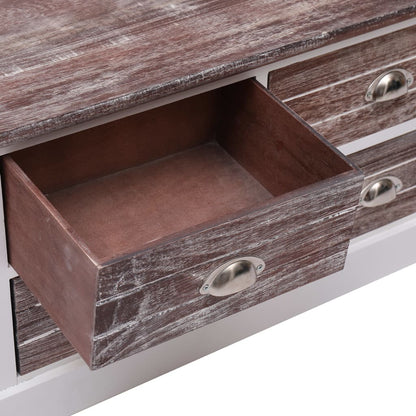 Hall Bench Brown 115x30x40 cm Wood - OLBRIT