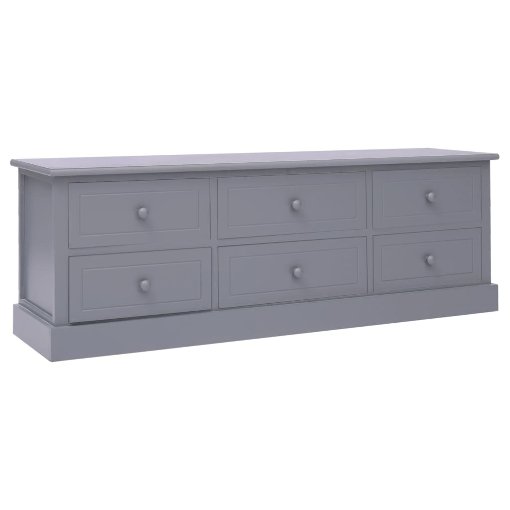 Hall Bench Dark Grey 115x30x40 cm Wood - OLBRIT