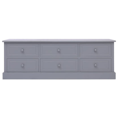 Hall Bench Dark Grey 115x30x40 cm Wood - OLBRIT