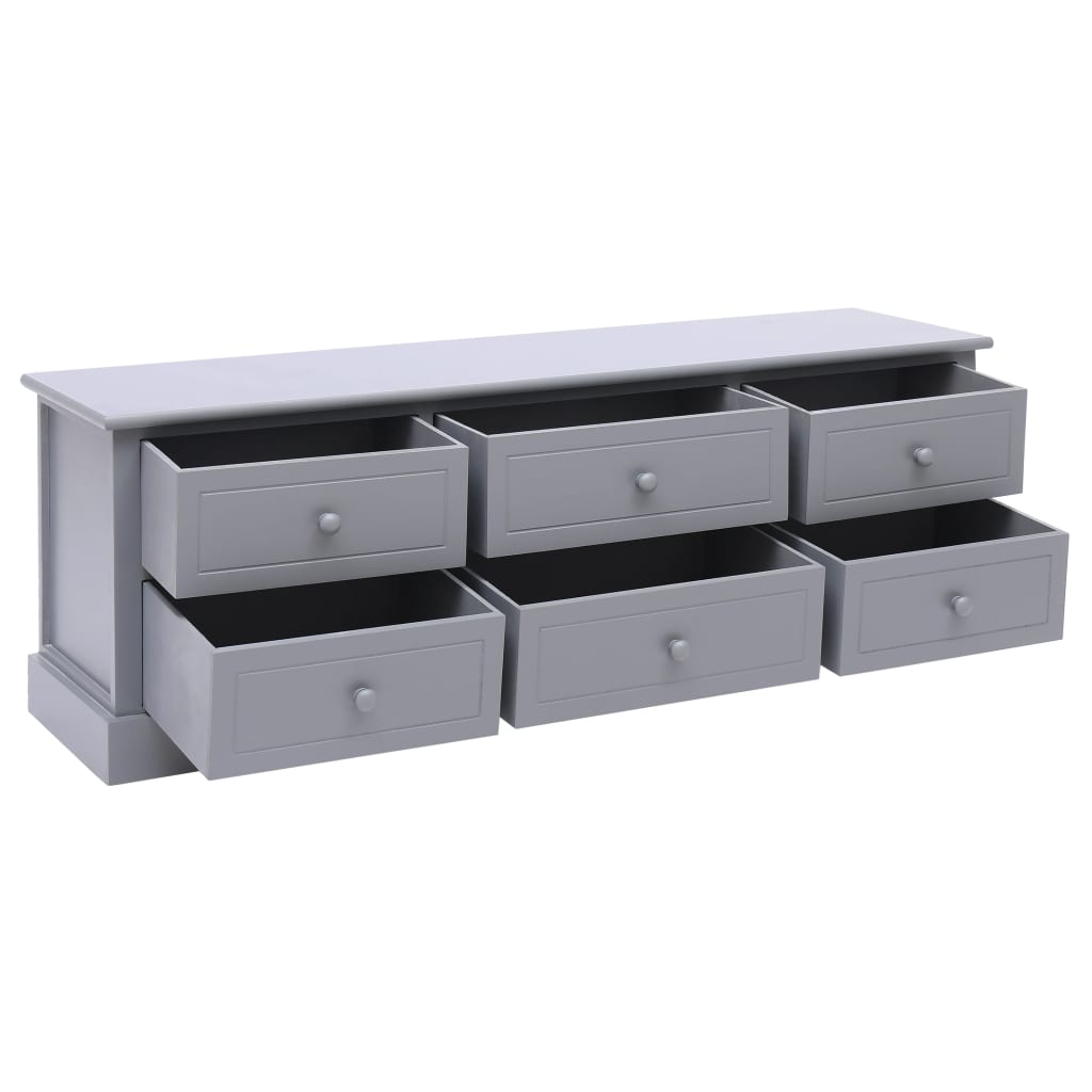 Hall Bench Dark Grey 115x30x40 cm Wood - OLBRIT