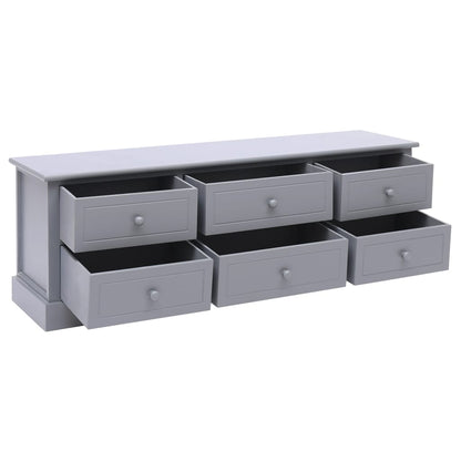 Hall Bench Dark Grey 115x30x40 cm Wood - OLBRIT