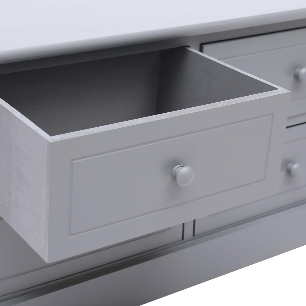 Hall Bench Dark Grey 115x30x40 cm Wood - OLBRIT