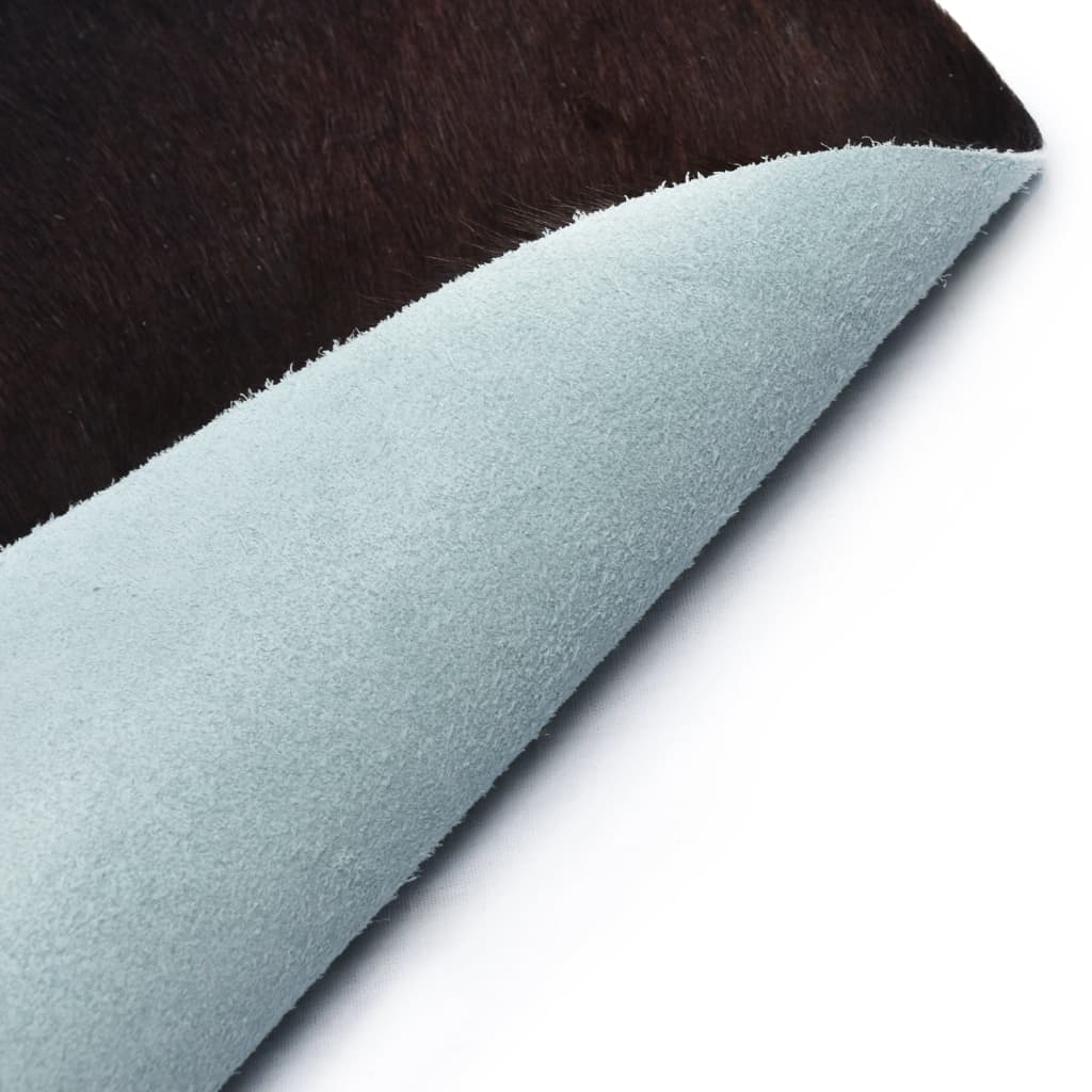 Real Cow Hide Rug Black 150x170 cm - OLBRIT