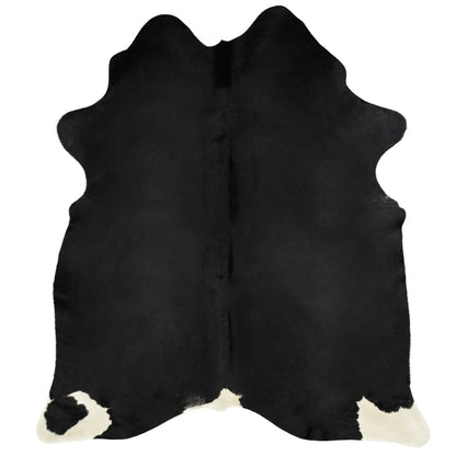 Real Cow Hide Rug Black 150x170 cm - OLBRIT