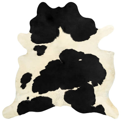 Real Cow Hide Rug Black and White 150x170 cm - OLBRIT