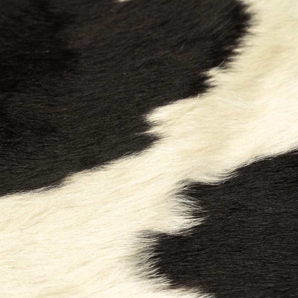 Real Cow Hide Rug Black and White 150x170 cm - OLBRIT