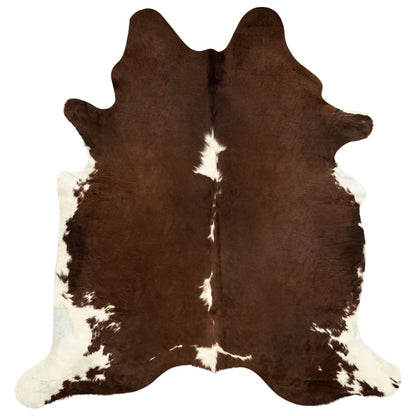 Real Cow Hide Rug Brown and White 150x170 cm - OLBRIT