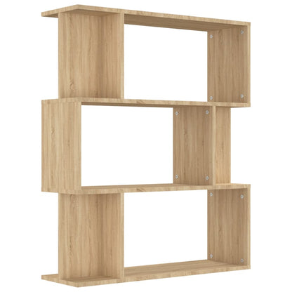 Book Cabinet/Room Divider Sonoma Oak 80x24x96 cm Engineered Wood - OLBRIT