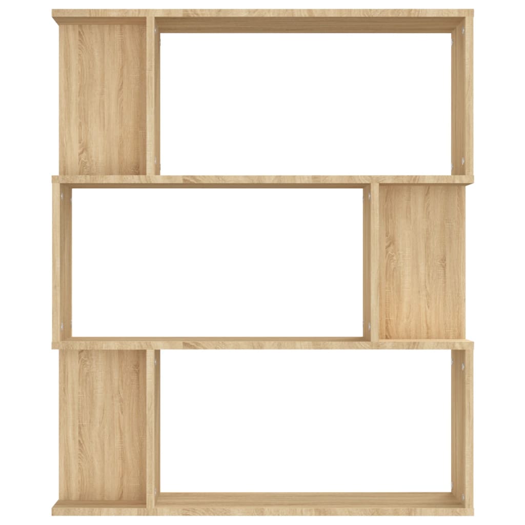 Book Cabinet/Room Divider Sonoma Oak 80x24x96 cm Engineered Wood - OLBRIT