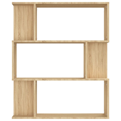 Book Cabinet/Room Divider Sonoma Oak 80x24x96 cm Engineered Wood - OLBRIT