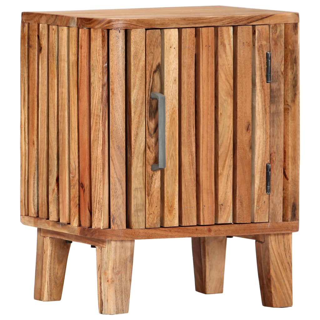 Bedside Cabinet 40x30x50 cm Solid Acacia Wood - OLBRIT
