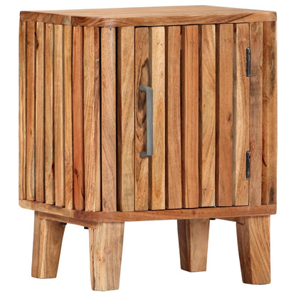 Bedside Cabinet 40x30x50 cm Solid Acacia Wood - OLBRIT