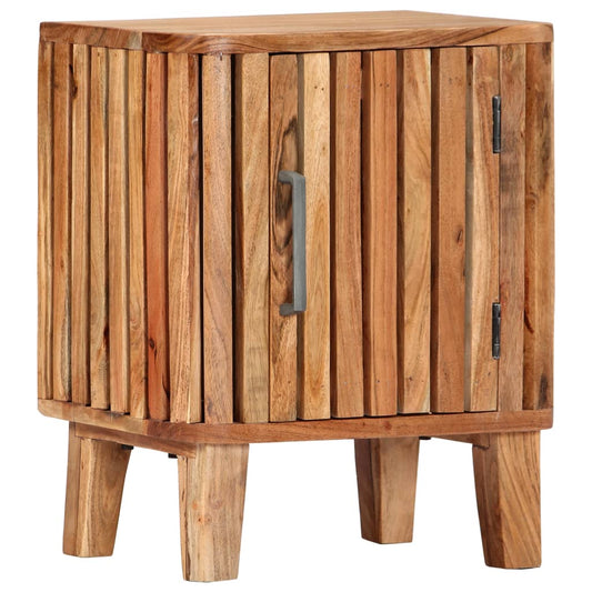 Bedside Cabinet 40x30x50 cm Solid Acacia Wood - OLBRIT