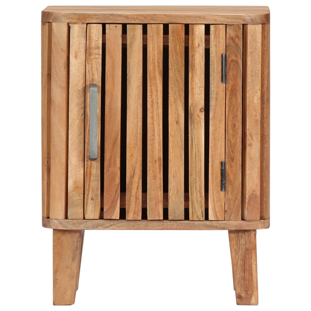 Bedside Cabinet 40x30x50 cm Solid Acacia Wood - OLBRIT