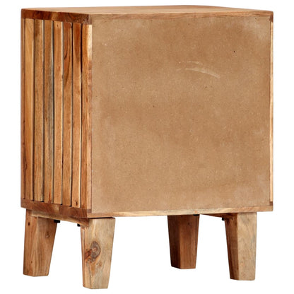 Bedside Cabinet 40x30x50 cm Solid Acacia Wood - OLBRIT