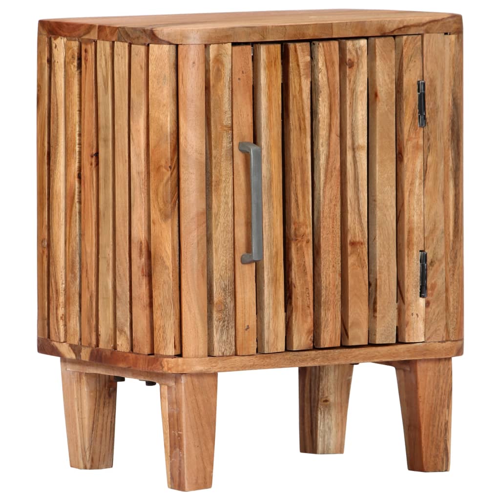 Bedside Cabinet 40x30x50 cm Solid Acacia Wood - OLBRIT
