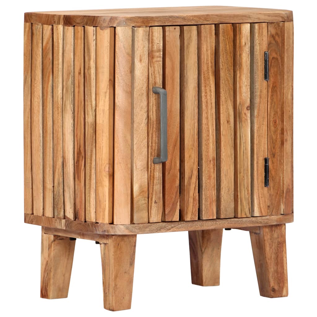 Bedside Cabinet 40x30x50 cm Solid Acacia Wood - OLBRIT