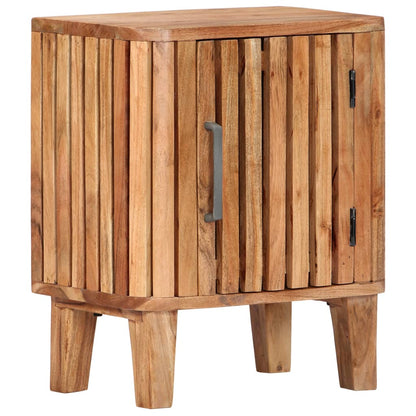 Bedside Cabinet 40x30x50 cm Solid Acacia Wood - OLBRIT
