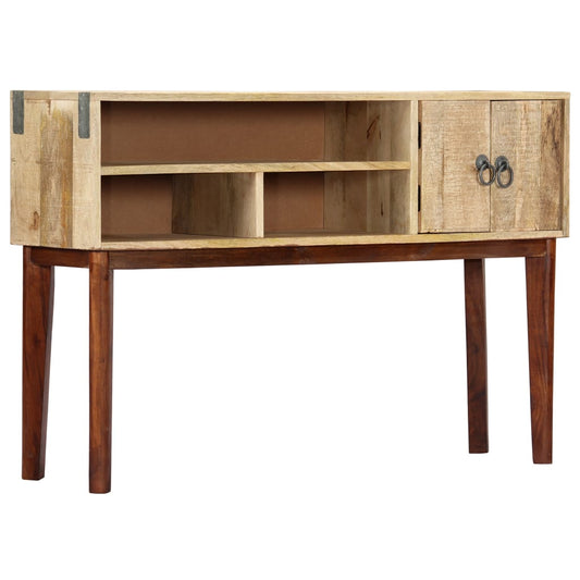 Console Table 115x30x76 cm Solid Rough Mango Wood - OLBRIT