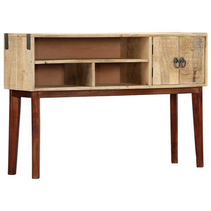 Console Table 115x30x76 cm Solid Rough Mango Wood - OLBRIT