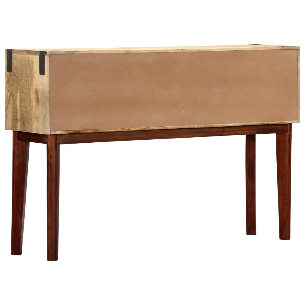 Console Table 115x30x76 cm Solid Rough Mango Wood - OLBRIT