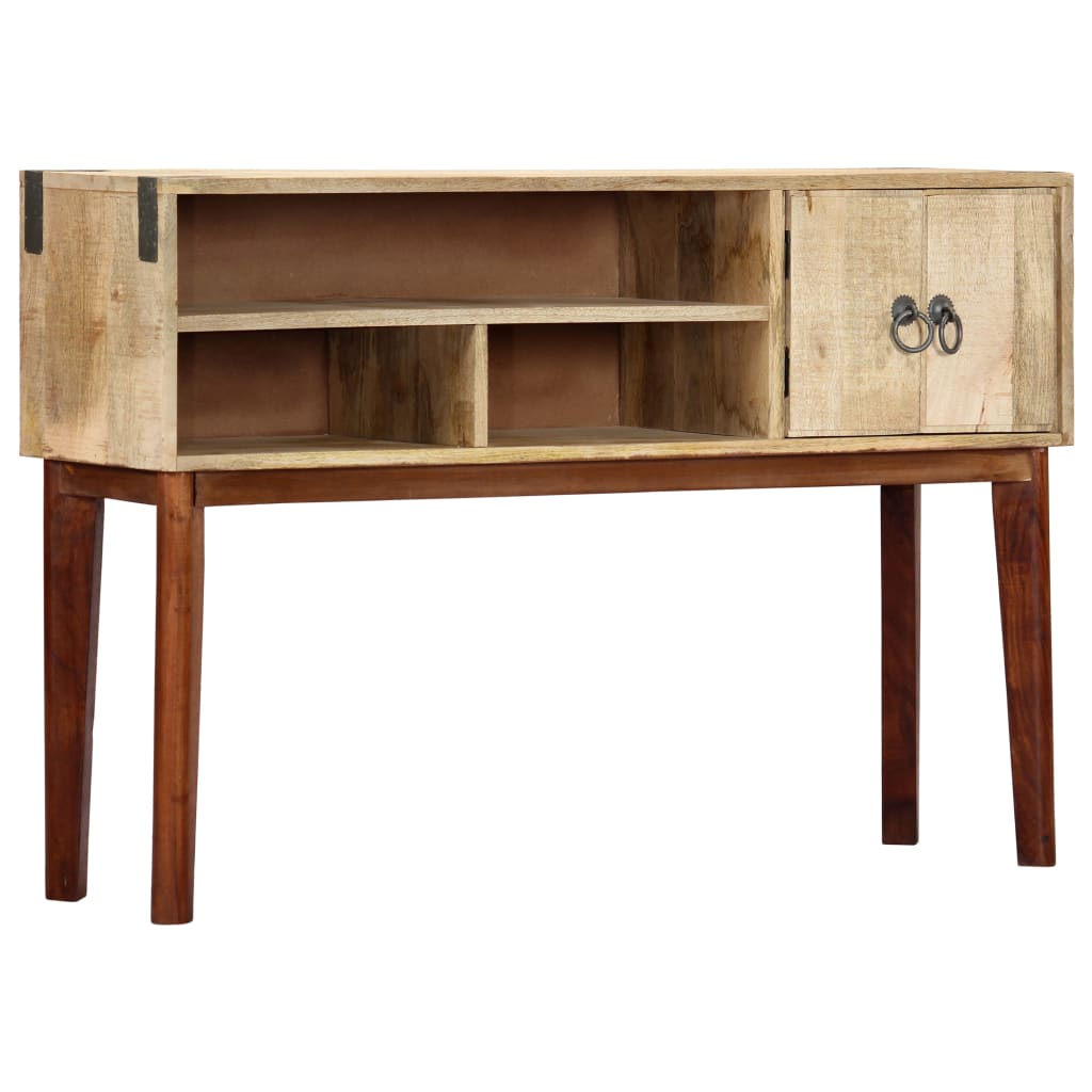 Console Table 115x30x76 cm Solid Rough Mango Wood - OLBRIT