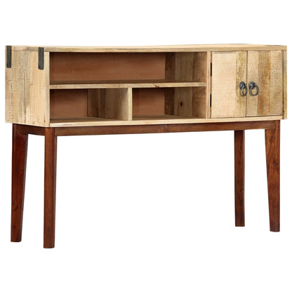 Console Table 115x30x76 cm Solid Rough Mango Wood - OLBRIT