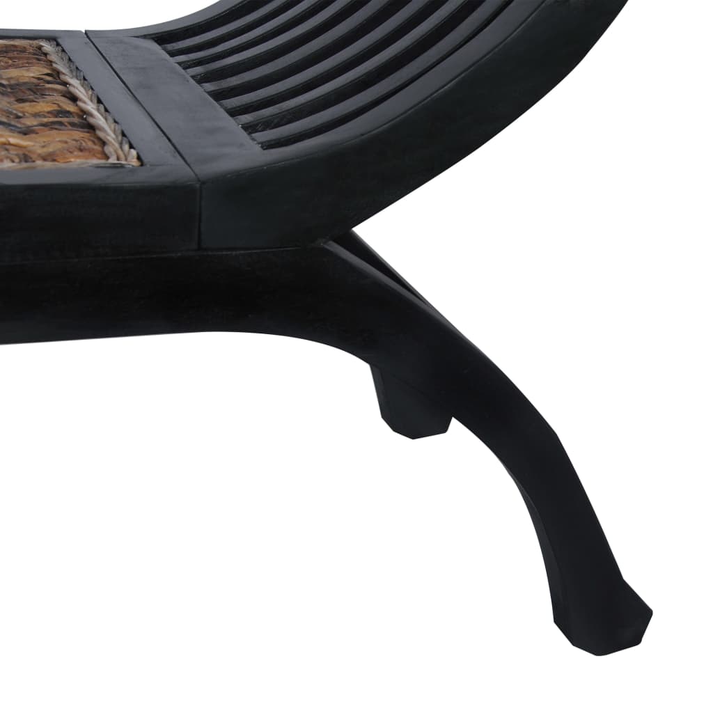 Bench 120 cm Dark Brown Abaca - OLBRIT