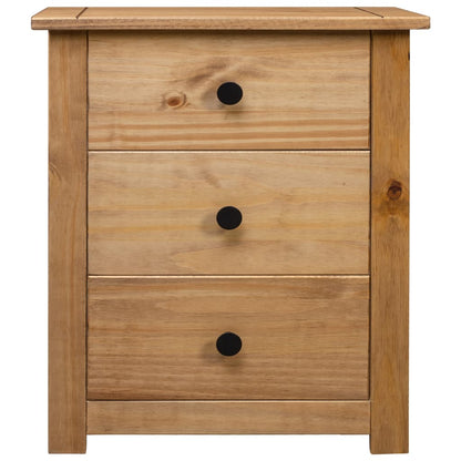 Bedside Cabinet 46x40x57 cm Pinewood Panama Range - OLBRIT